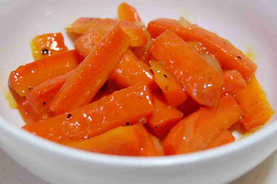Як приготувати глазировану моркву